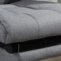 Vinsetto Office Chair with 6-point Vibration Massage and Heat, Computer Chair with Adjustable Height, Head Pillow, Footrest for Home, Grey