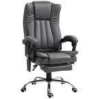 Vinsetto Six-Point Massage Chair, with Heat and Footrest - Dark Grey
