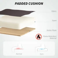 HOMCOM Executive Office Chair with 6-point Massage and Heat - Dark Brown