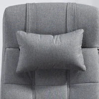 Vinsetto Office Chair with 6-point Vibration Massage and Heat, Computer Chair with Adjustable Height, Head Pillow, Footrest for Home, Grey