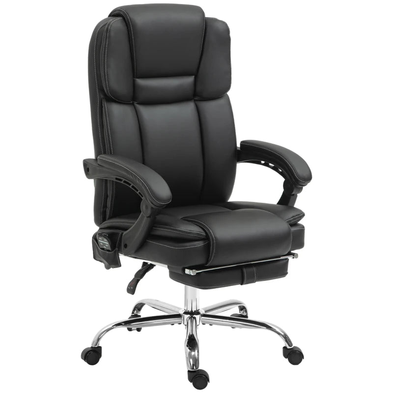 Vinsetto Six Point Vibrating Massage Office Chair - Black