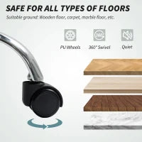 HOMCOM Six-Point Office Massage Chair, with Heat - Grey