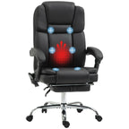 Vinsetto Six Point Vibrating Massage Office Chair - Black